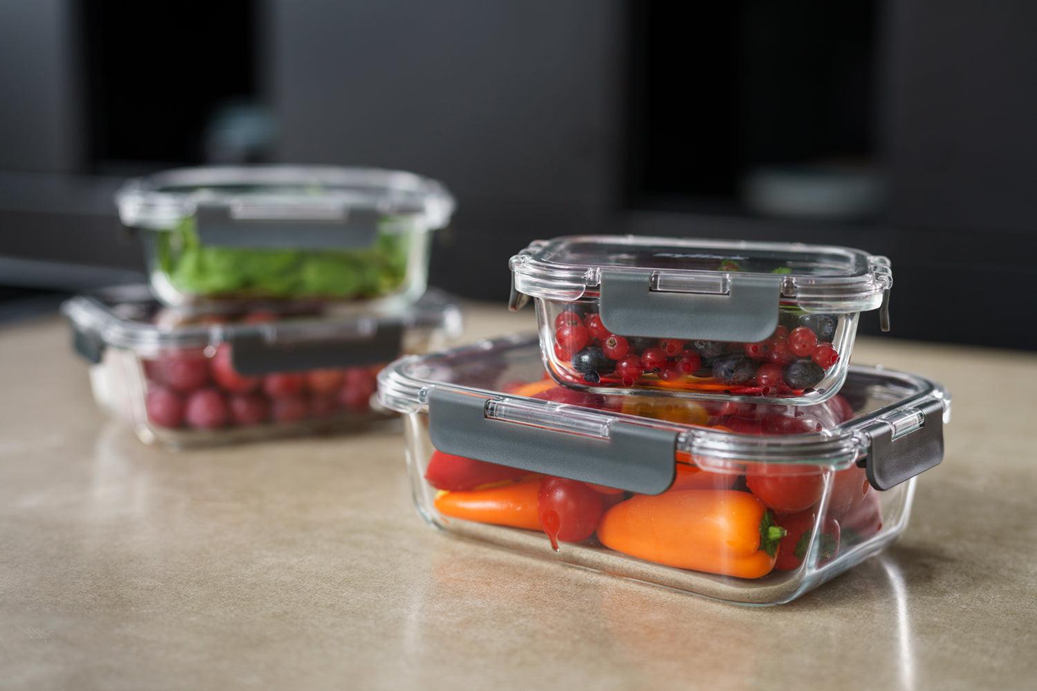 Zyliss 0.39qt Glass Food Storage Container with Airtight Lid - BPA Free Kitchen Organizer for Meal Prep, Leftovers, Pantry & Refrigerator Organization