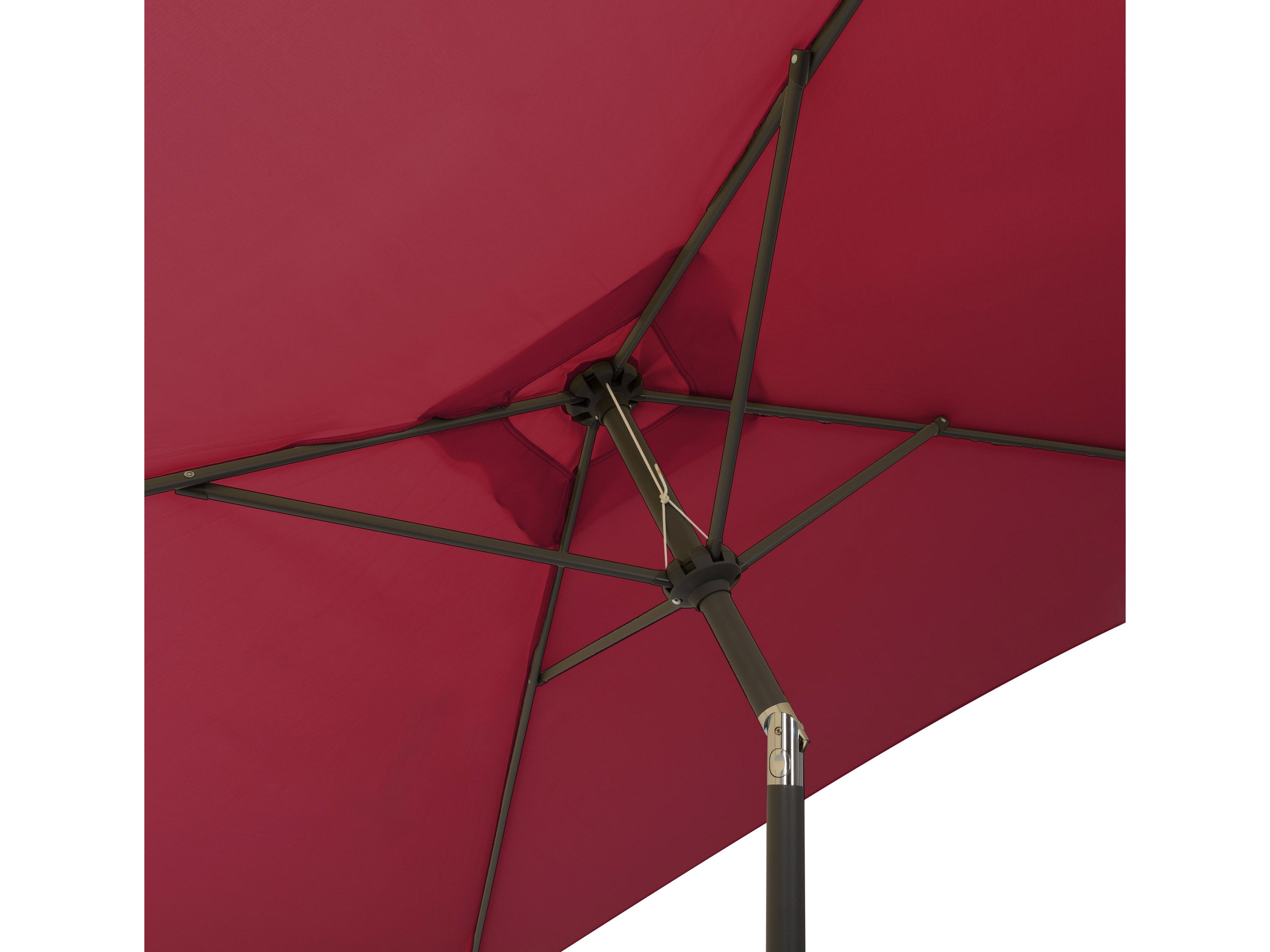 9ft Square Wine Red Patio Umbrella - Outdoor Sun Shade for Garden, Poolside, and Backyard Relaxation