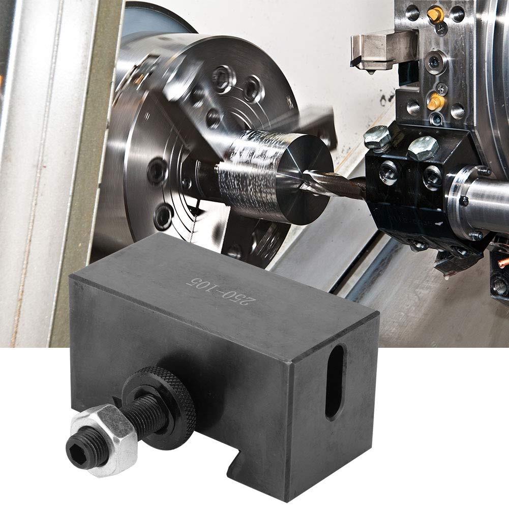 250-105 Universal High Hardness CNC Lathe Tool Post Holder Set - Quick Change Mini Tool Post for Precision Machining & Heavy Cutting | Ideal for Metalworking, Turning, Milling & DIY Projects