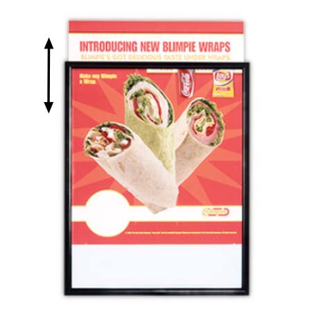 18x24 Beveled Aluminum Slide-In Frame - Top Load & Side Load Poster Frame & Sign Holder for Home, Office & Gallery Displays