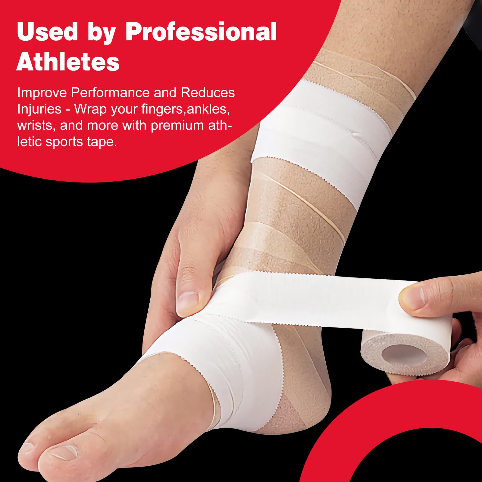 AZEN 12 Pack Sports Tape - 1.5