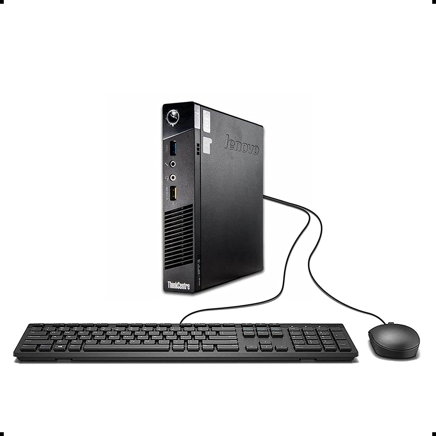 Lenovo ThinkCentre M93p Tiny Desktop PC (USFF) - Intel Core i5 4590T Quad Core Processor up to 3.6GHz | 8GB RAM, 128GB SSD | Windows 10 Pro | WiFi, VGA & DisplayPort | Compact Home Office Computer for Small Business & Remote Work - 1 Year Warranty