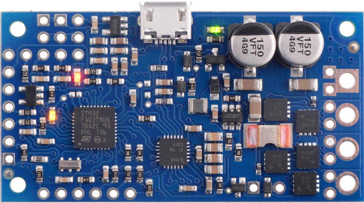 Pololu High-Power Simple Motor Controller G2 18v15 with Soldered Connectors - Item 1362 | Perfect for Robotics, CNC Machines & DIY Automation Projects