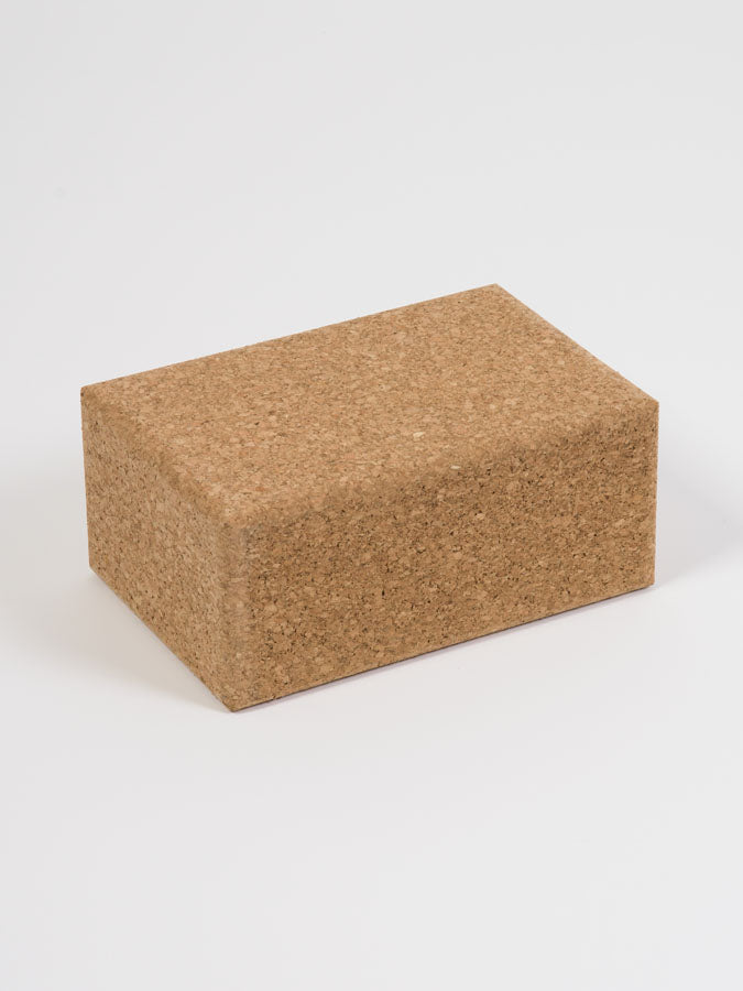 Premium Large Cork Yoga Brick for Yoga & Pilates - Eco-Friendly, Non-Slip Yoga Block for Home & Studio Workouts - Ideal for Yoga Poses, Stretching & Strength Training