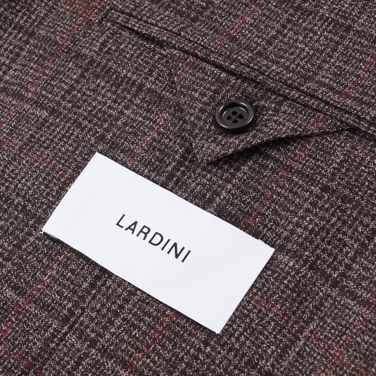 Lardini Men's Soft Woven Check Wool Suit - Premium Business & Formal Attire for Office, Weddings & Special Occasions
