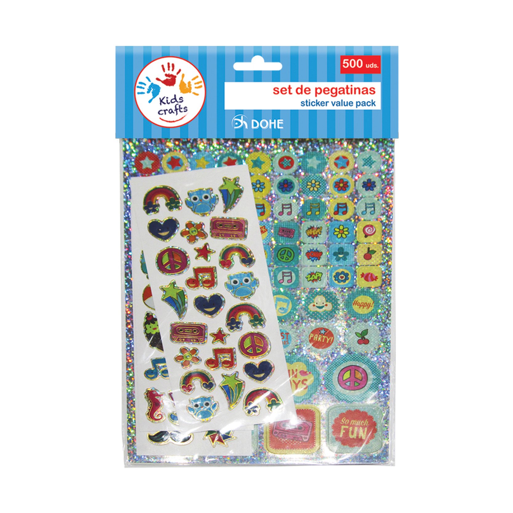 500 PCS Colorful Stickers for Scrapbooking, Journals, DIY Crafts, and Kids Activities - Waterproof & Durable Decorative Stickers (Set of 500) - Perfect for School Projects, Gift Wrapping, and Home Decor