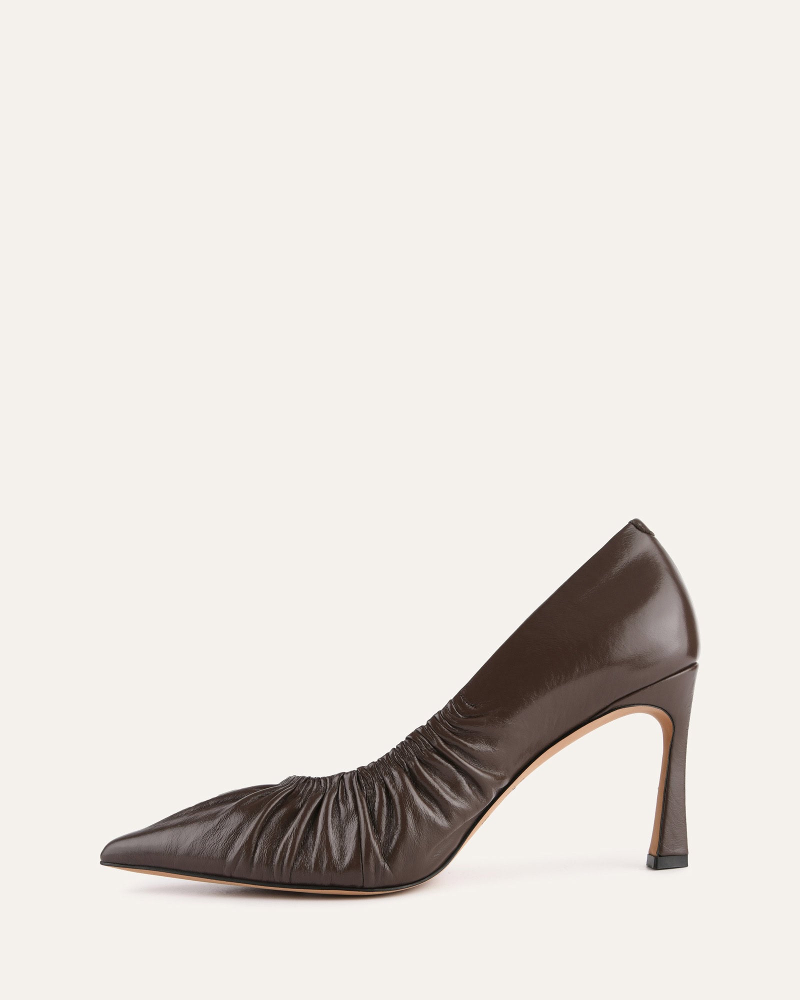 Sinclair Dark Rye Leather High Heels for Women - Elegant Dress Shoes for Office, Party & Special Occasions