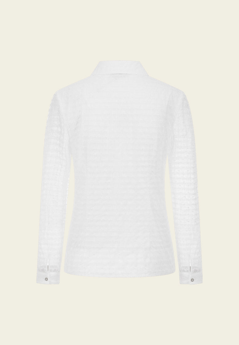 Elegant Noble Bow Detail Lace Blouse for Women - Perfect for Office Wear, Date Night & Special Occasions
