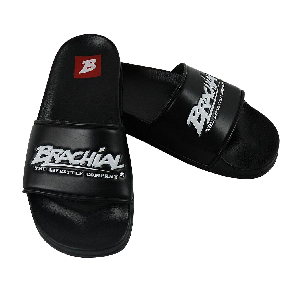 **Non-Slip Brachial Bath Shoes Slides for Men & Women - Comfortable Waterproof Shower Slippers - Perfect for Pool, Beach, Spa, and Home Use - Black**