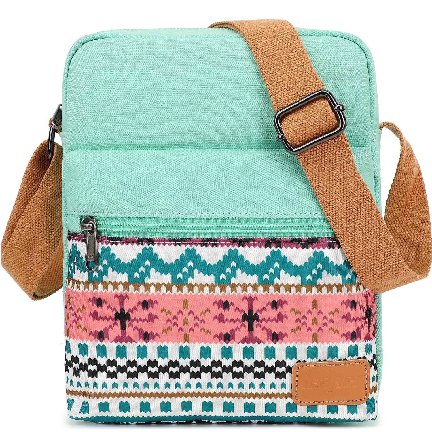 Leaper Girls Crossbody Purse Set - 2 Pack Kids Messenger Bags & Women's Canvas Shoulder Bags for School, Travel & Daily Use