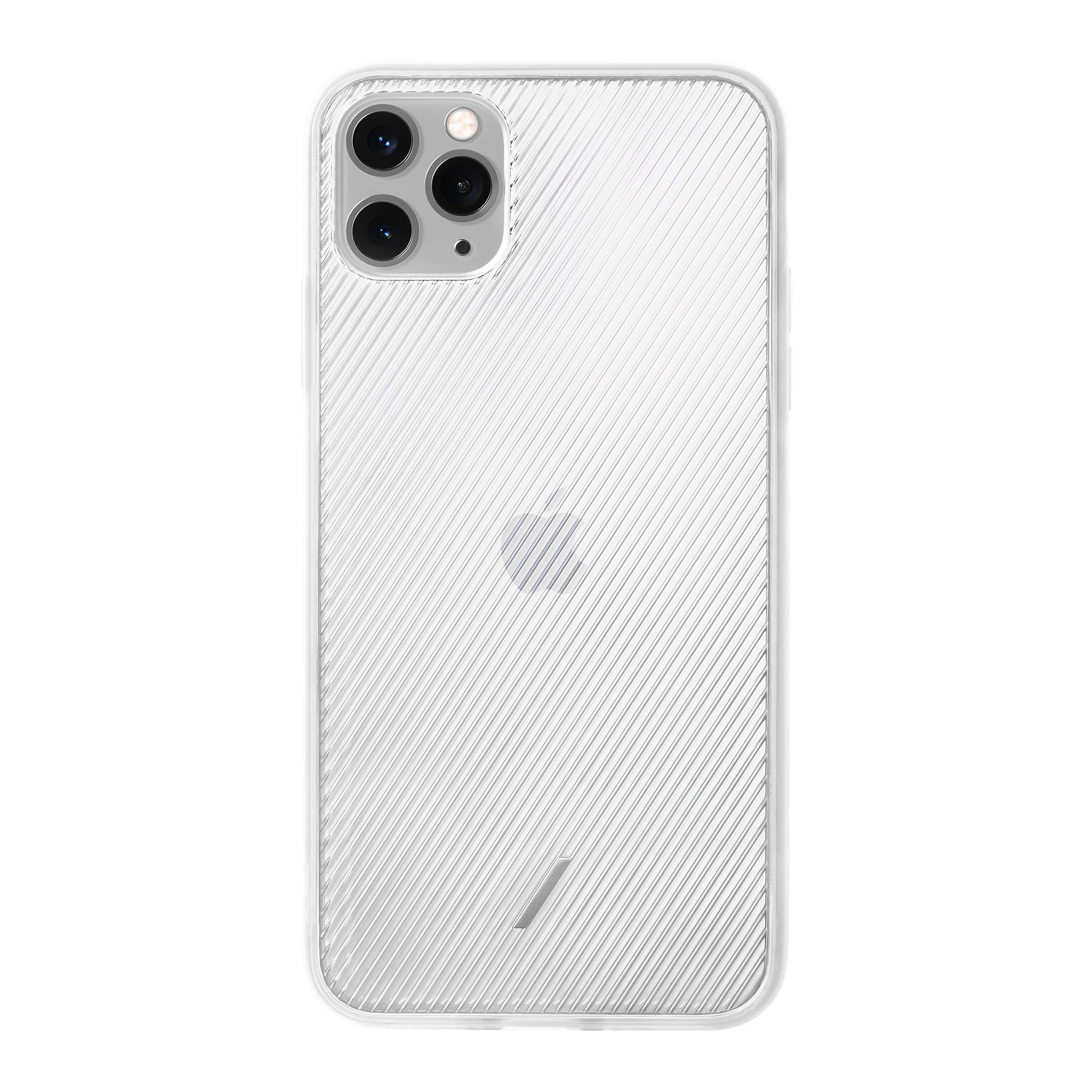 Native Union Clic View Case for iPhone 11 Pro Max - Clear Textured Protective Cover with Lightweight Slim Fit & Tactile Ribbed Design | Shockproof Scratch Resistant Phone Case for Daily Use, Work & Travel (Frost)