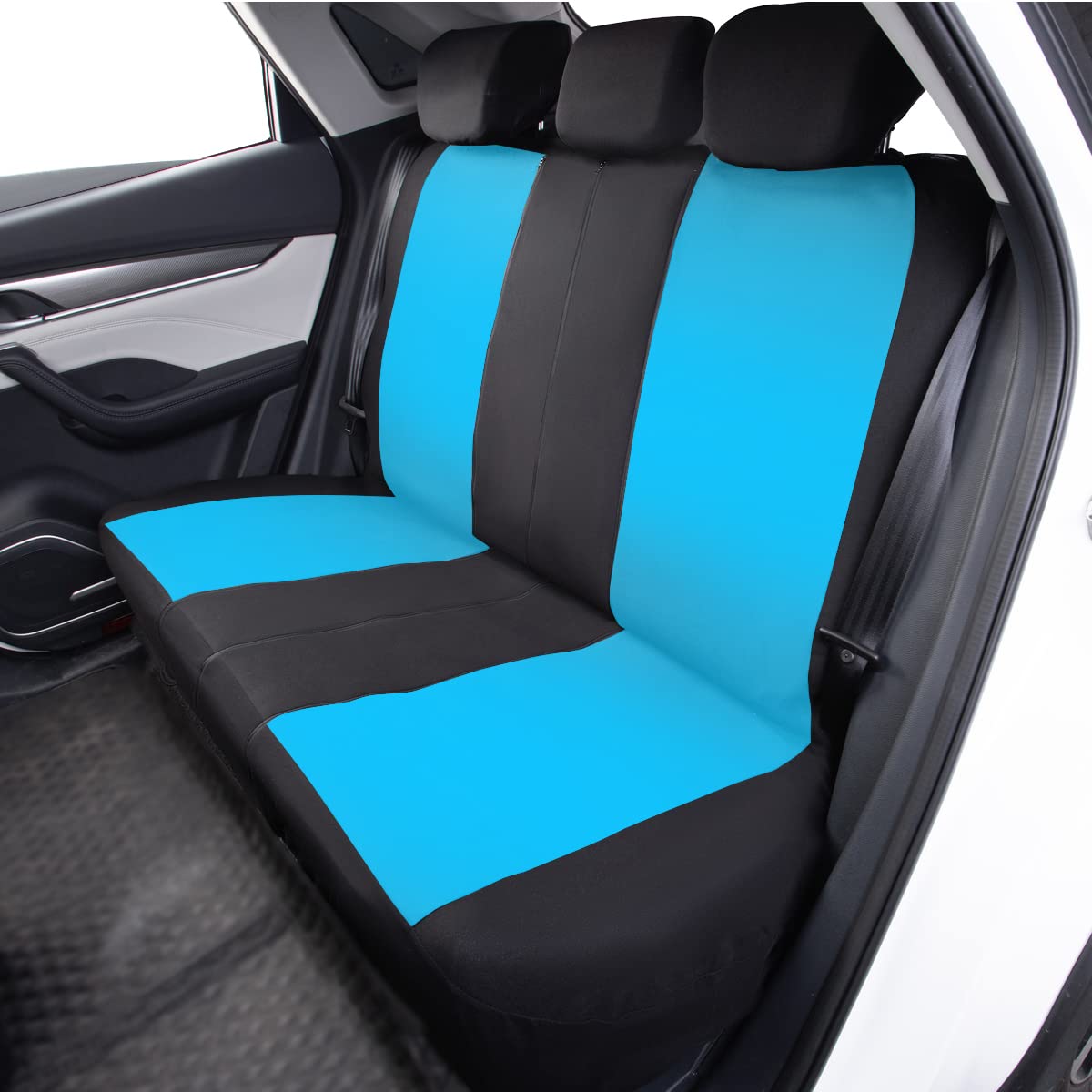 Premium Car Seat Covers for Front Seats & Rear Bench - Universal Fit Polyester Protectors with Easy Installation (Split Design for Classic/Truck Models) - Perfect for Men & Women Drivers - Ideal for Daily Commute, Road Trips and Vehicle Protection