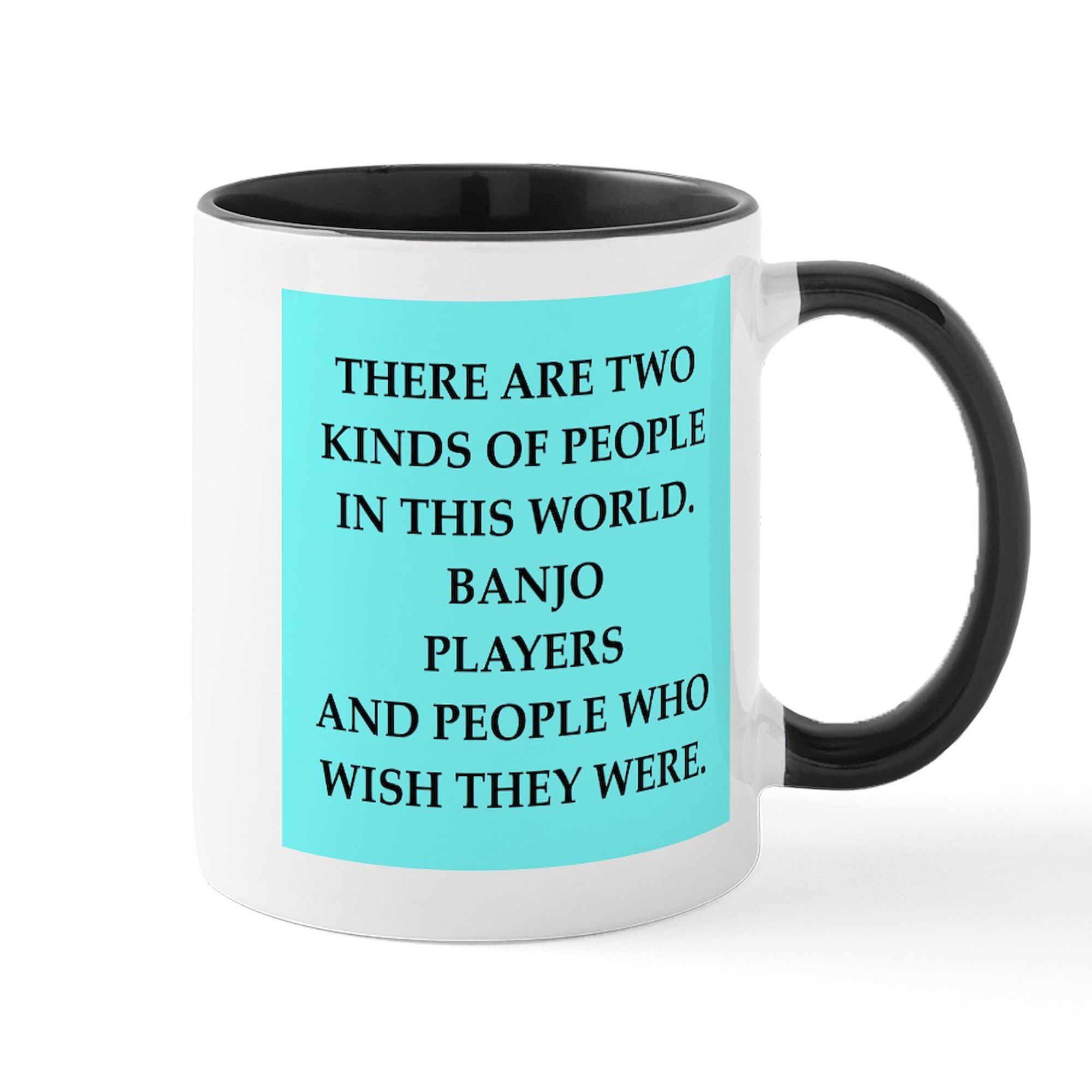 Banjo Mug 11 oz (325 ml) Ceramic Coffee Cup - Perfect for Tea, Coffee & Hot Chocolate - Ideal Gift for Musicians & Music Lovers - Great for Home, Office & Gifts