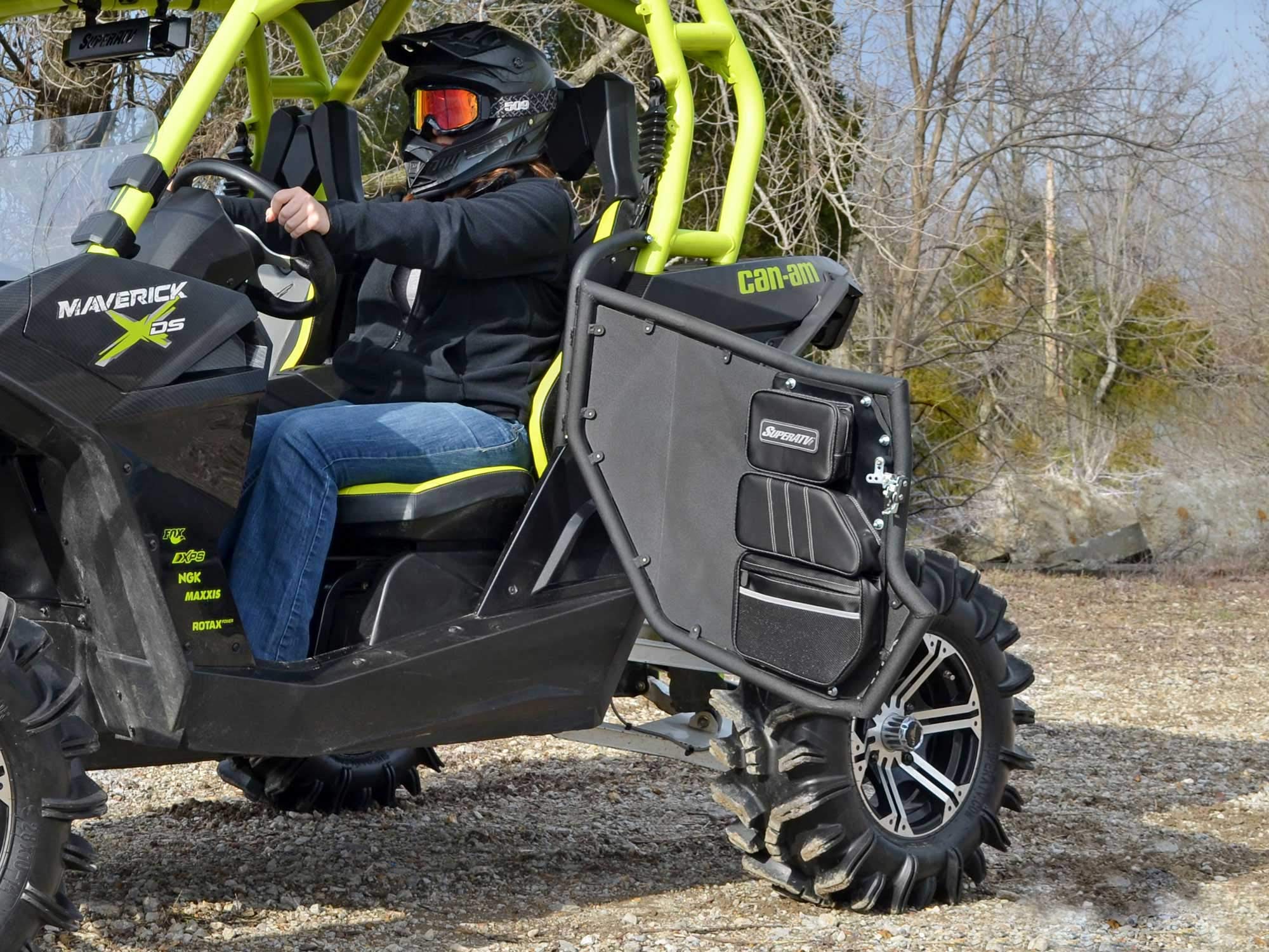 SuperATV Heavy-Duty Door Bags for 2011-2020 Can-Am Commander UTV | 2-Pack Storage Pouches | Fits Steel Doors Only | Perfect for Off-Roading, Hunting & Trail Riding Accessories