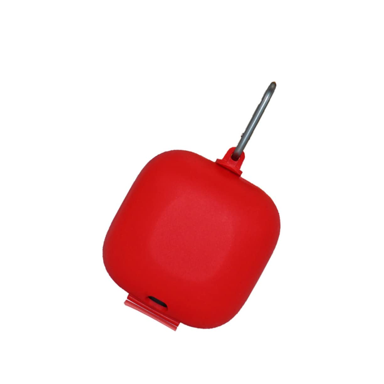 Mikikit 2 Pack Red Silicone Headphone Case with Metal Buckle - Protective Travel Storage for Pro Headset - Perfect for Airplane, Commuting & Gym Use