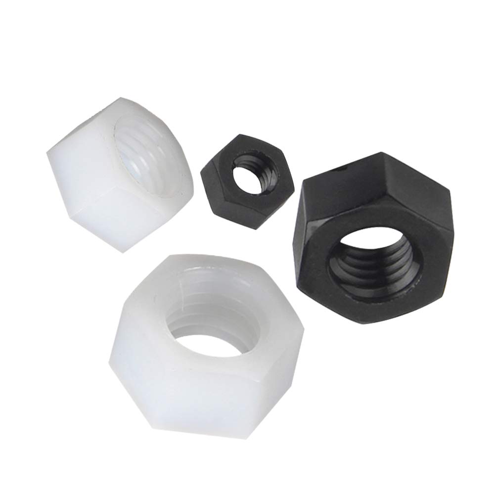 Hex Lock Nuts M2.5 - Nylon Insert Metric Thread Hexagon Head Fasteners for Automotive, Machinery & DIY Projects