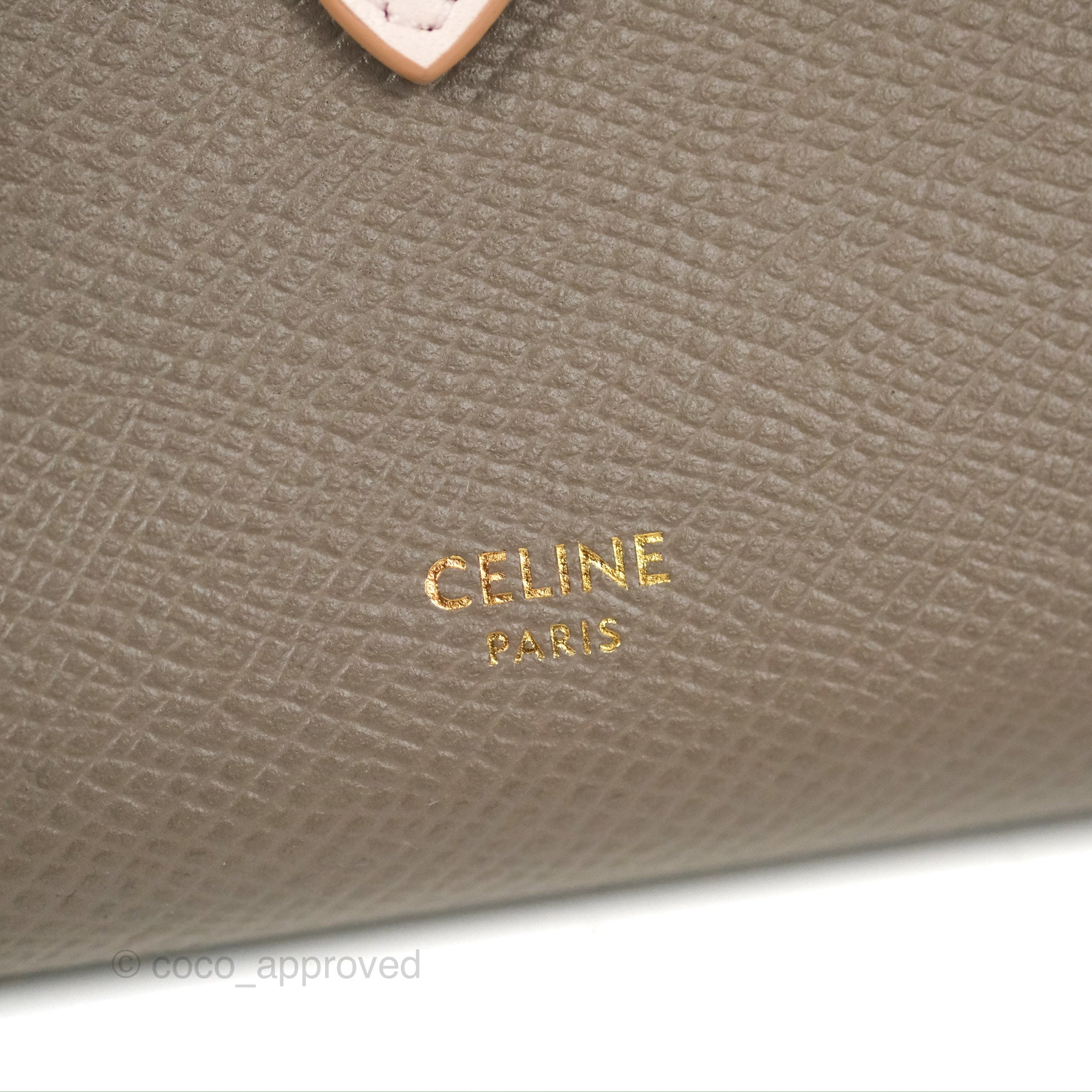 Celine Medium Wallet in Grained Leather - Taupe Color | Stylish & Durable for Everyday Use & Travel