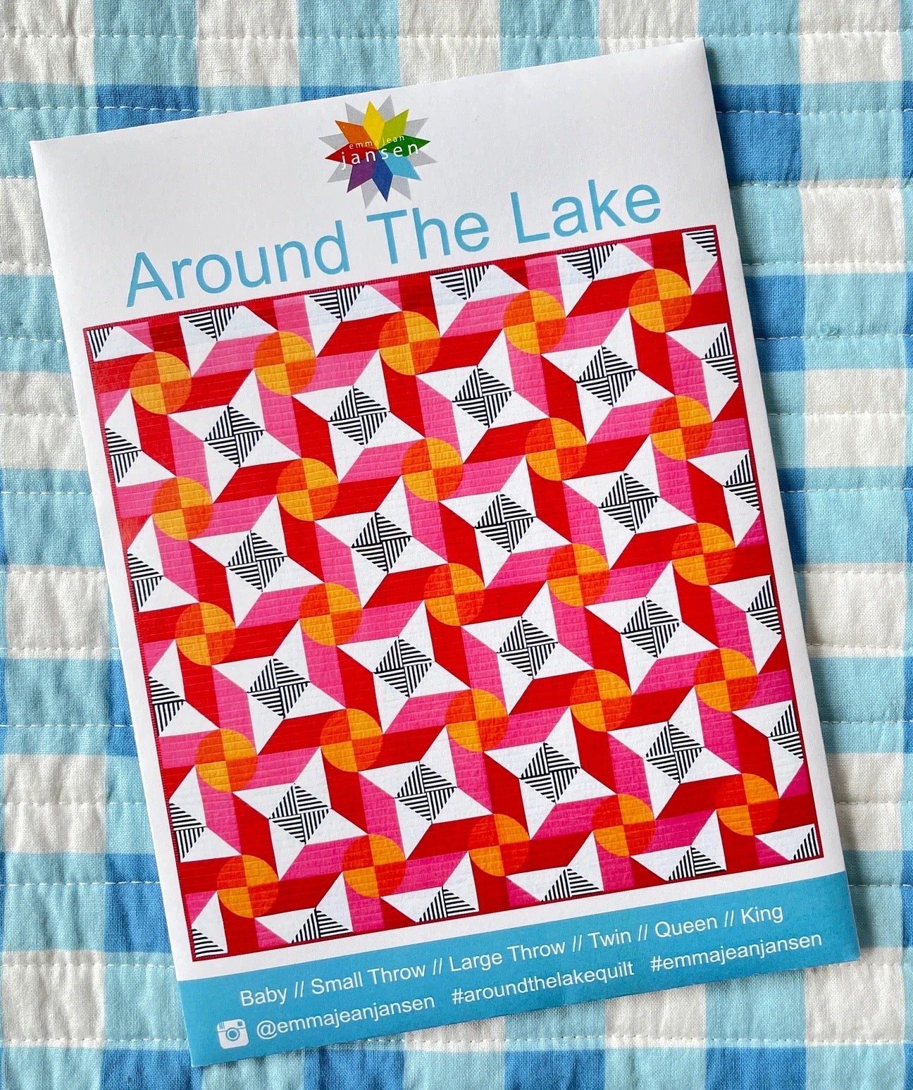 Around The Lake Version 2 Quilt Pattern - PDF Download for DIY Quilting Projects | Perfect for Home Decor, Baby Blankets & Gift Ideas