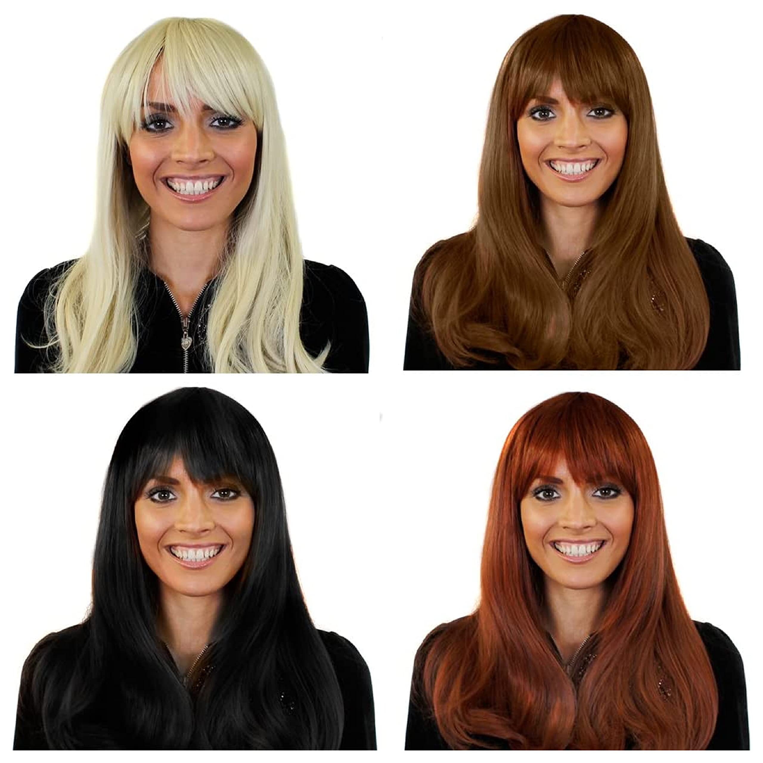 Long Black Heat Resistant Synthetic Wig - Straighten, Curl & Style for Versatile Looks - Perfect for Cosplay, Daily Wear & Special Occasions