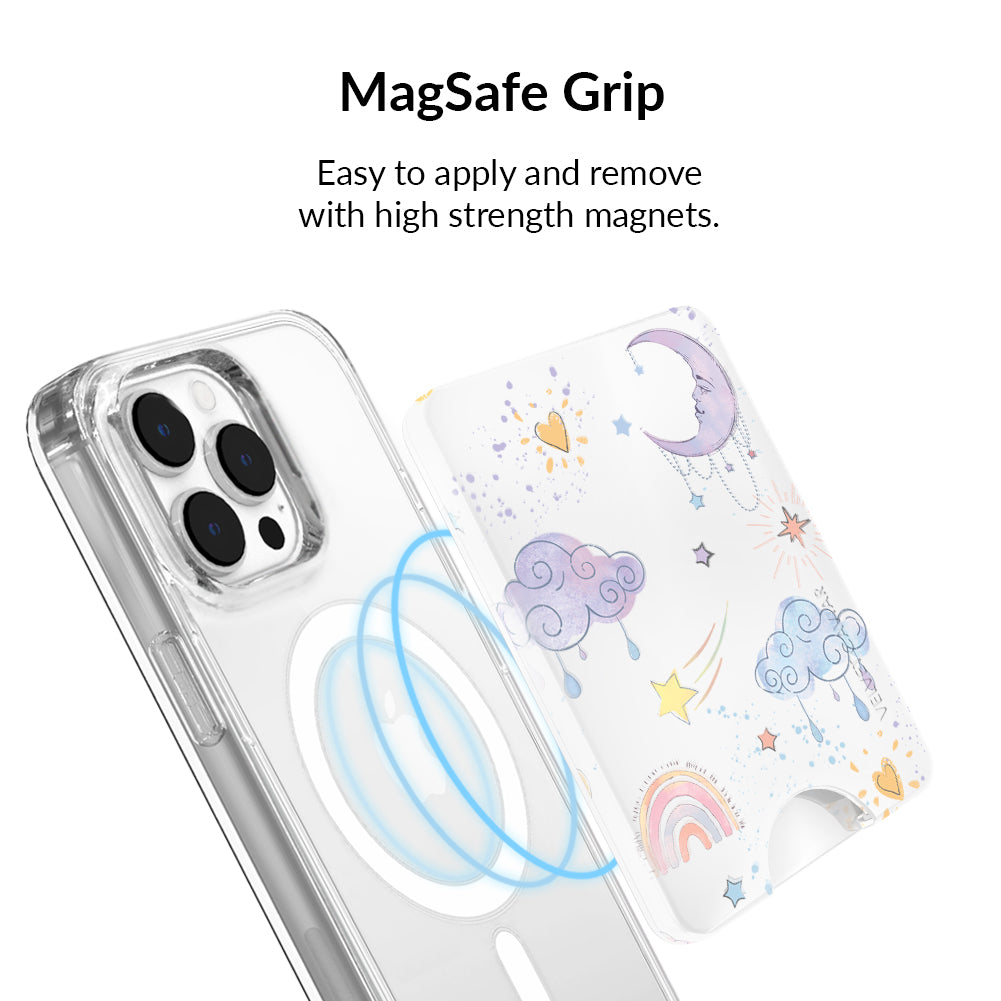 Sweet Dreams MagSafe Wallet - Slim & Secure iPhone Wallet with Strong Magnet for iPhone 12/13/14/15 Pro/Max - Perfect for Travel, Work & Everyday Use