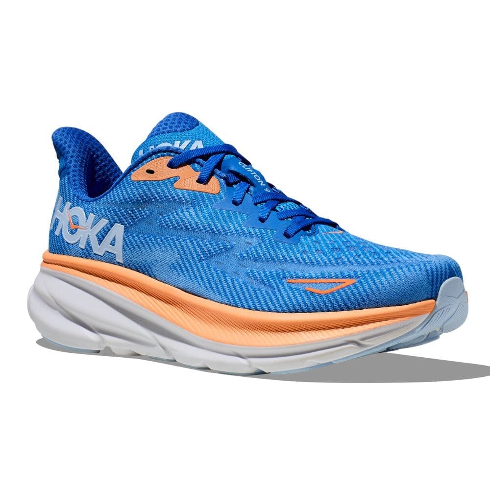 Hoka Men's Clifton 9 Wide Running Shoes - Lightweight Cushioned Sneakers for Road & Trail | Perfect for Jogging, Gym Workouts & Daily Walking
