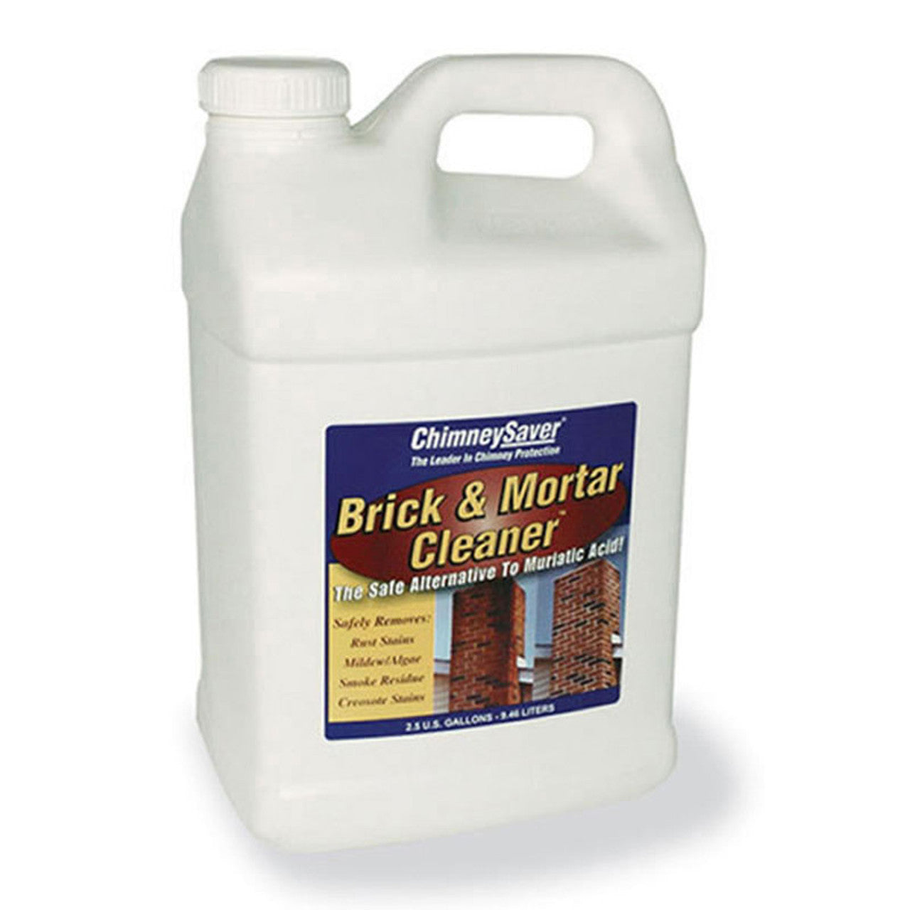 2.5 Gallon Commercial Brick & Mortar Cleaner - Heavy-Duty Concrete & Masonry Cleaner for Driveways, Sidewalks & Building Facades