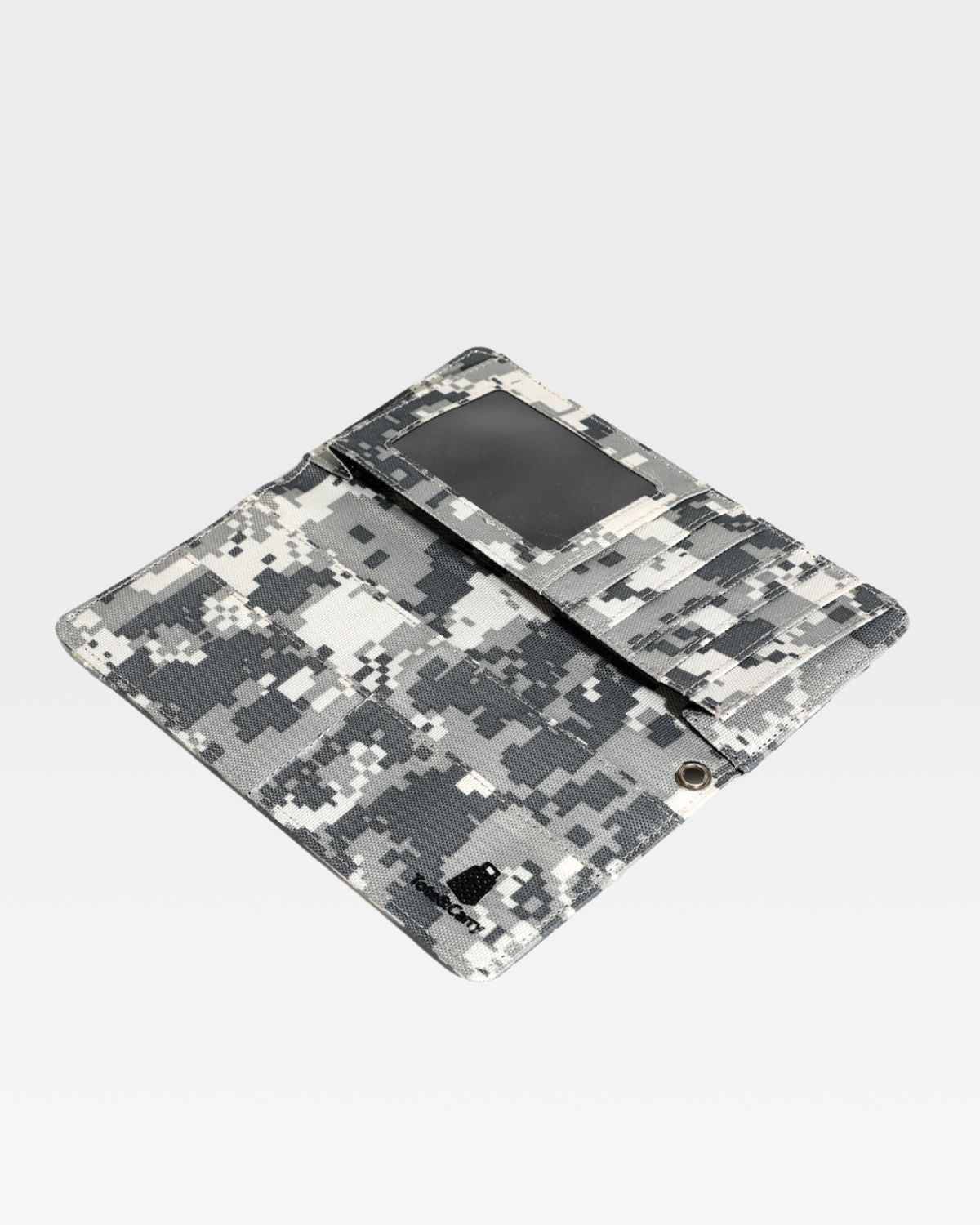 Stylish Grey Digital Camouflage Biker Chain Wallet - Perfect for Motorcycle Riders, Outdoor Enthusiasts & Fashion Lovers