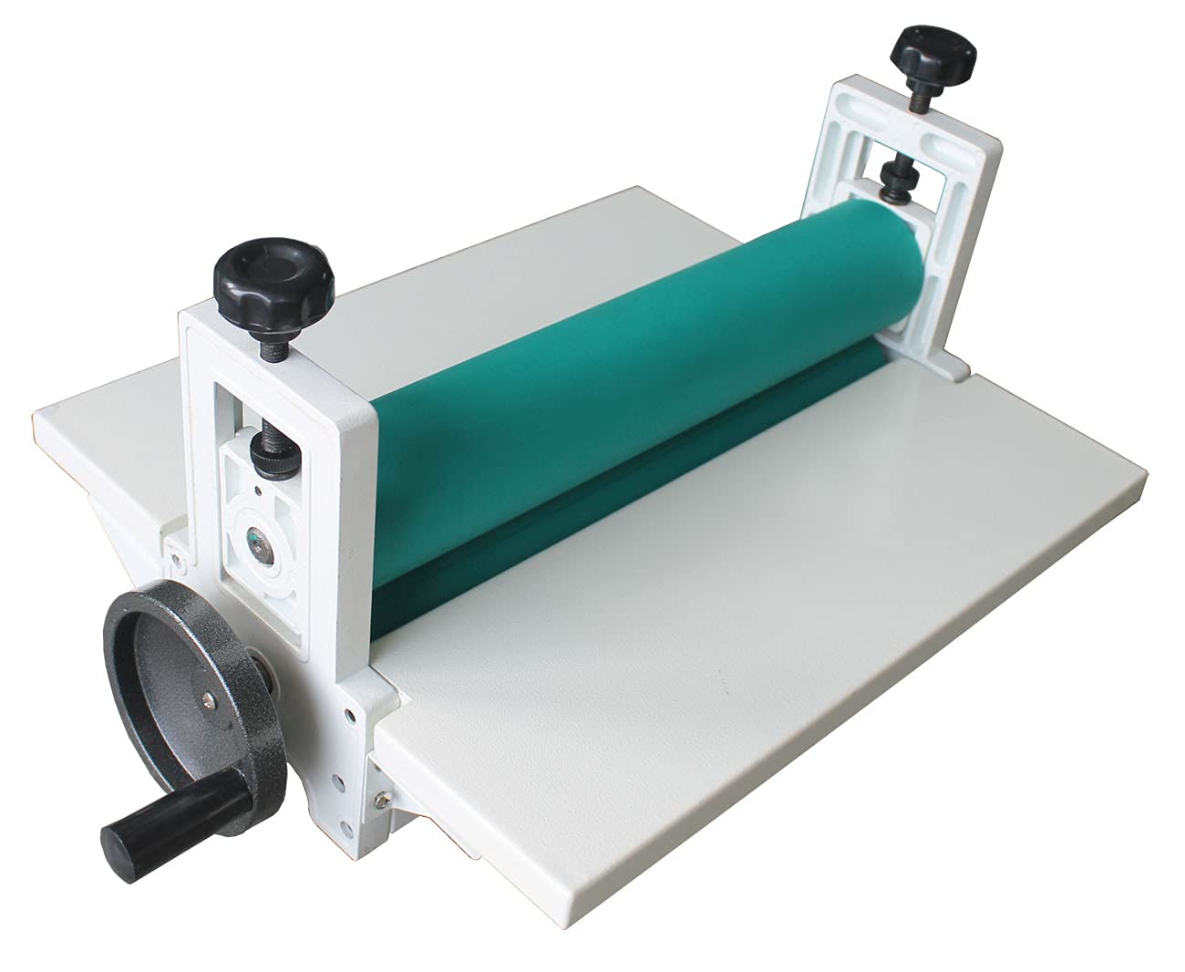 INTBUYING 14-Inch 360mm All Metal Manual Cold Roll Laminator Machine - Heavy Duty Laminating for Posters, Photos, Documents & ID Cards (Office, School, Home Use)