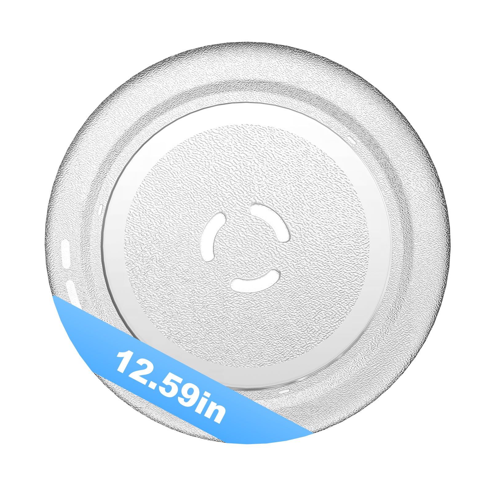 Whirlpool KitchenAid Microwave Glass Turntable Plate 12.5 Inch Replacement - Compatible with PS373741 4393751 AP3130793 4393799 RO6G Models - Perfect for Heating Food Evenly in Microwave Ovens
