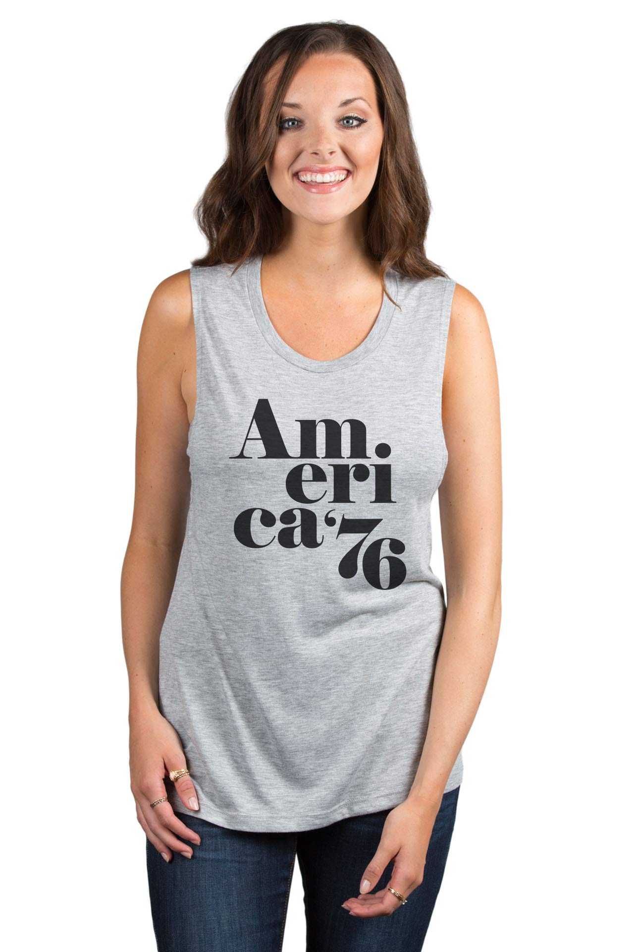 Women's Sleeveless Muscle Tank Top - Breathable Workout Tee for Gym, Running & Yoga | American Fashion Activewear