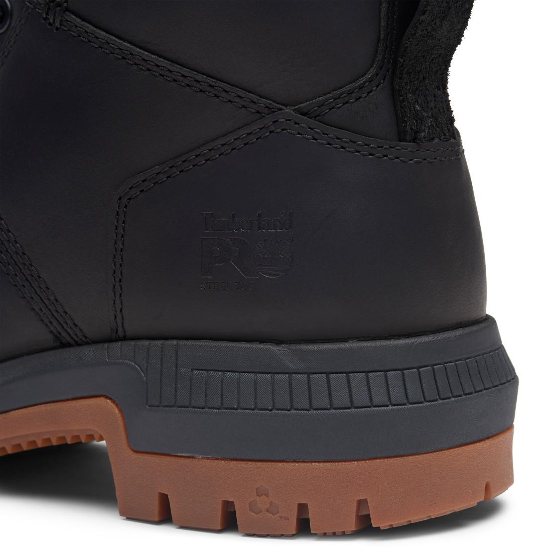 Montauk 6 Inch Steel Toe Work Boots for Men - Waterproof Safety Shoes with Slip Resistant Sole - Ideal for Construction, Warehouse & Outdoor Work