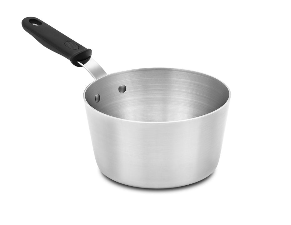Vollrath Wear Ever 2.75 Quart Aluminum Sauce Pan with Silicone Handle - Perfect for Cooking, Simmering & Serving Soups, Sauces & Stews