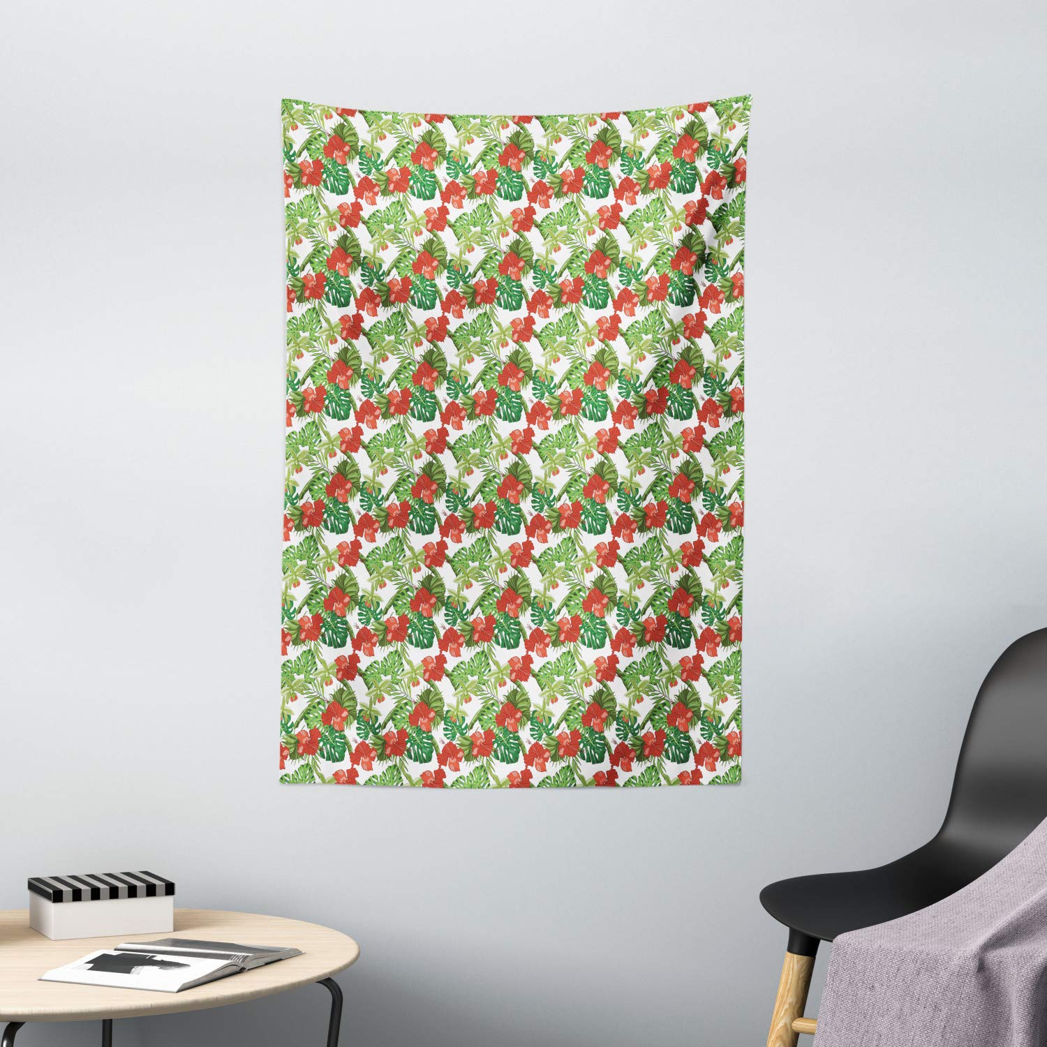 Ambesonne Hibiscus Tapestry Wall Hanging - 40