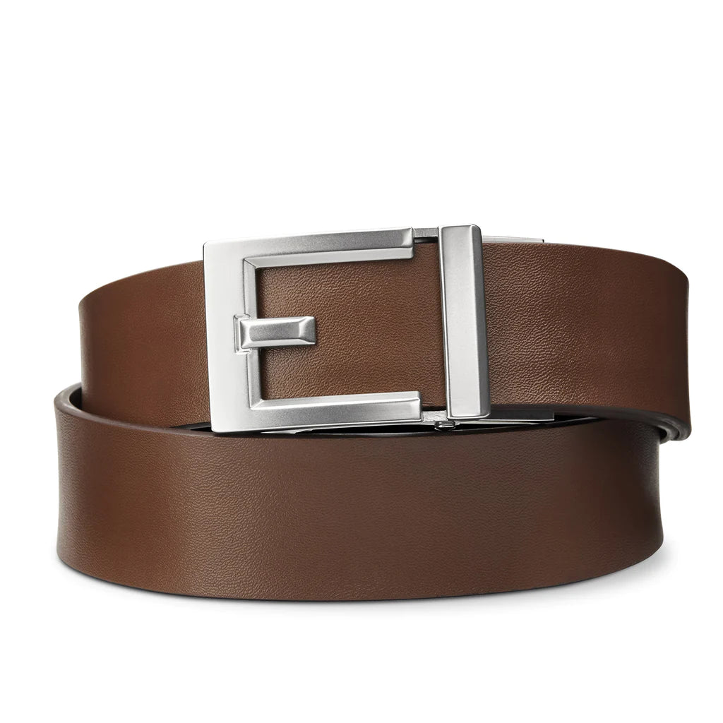 EXPRESS NICKEL BUCKLE | CLASSIC LEATHER BELT 1.37