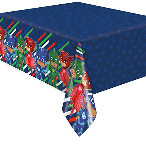 PJ Masks Birthday Party Supplies Kit - 16-Piece Decoration Bundle with Lunch Plates, Napkins, Cups, Table Cover & Paper Masks | Perfect for Kids Birthday Parties, Themed Events & Superhero Celebrations