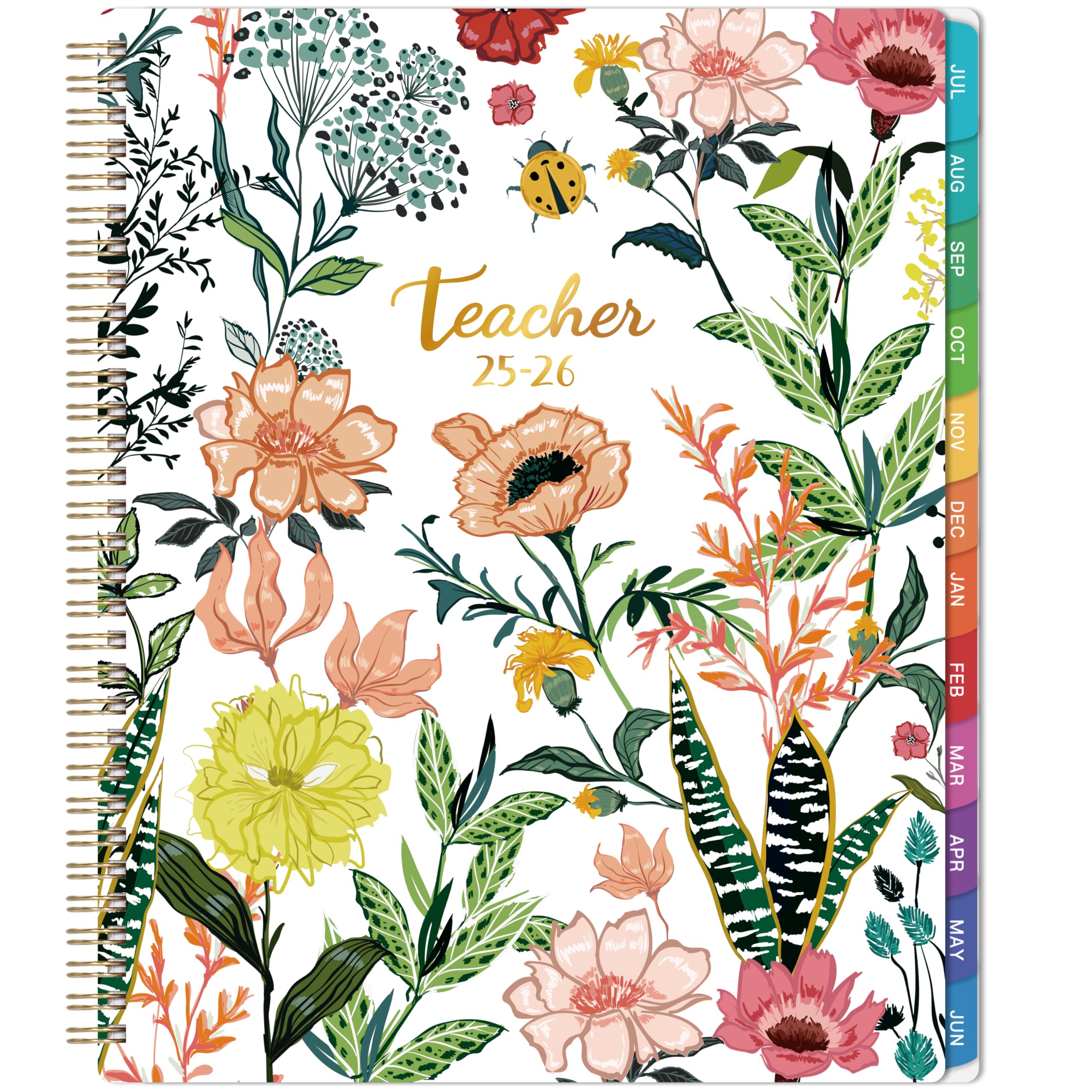 2025-2026 Teacher Planner - Academic Lesson Plan Book with Weekly & Monthly Calendar (July 2025-June 2026) | 8.5