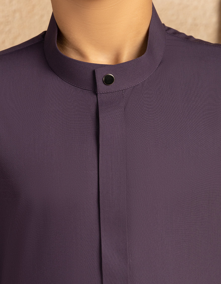 Blended Purple Jubba by J. Junaid Jamshed - Premium Islamic Abaya Dress for Women - Perfect for Eid, Prayer & Special Occasions