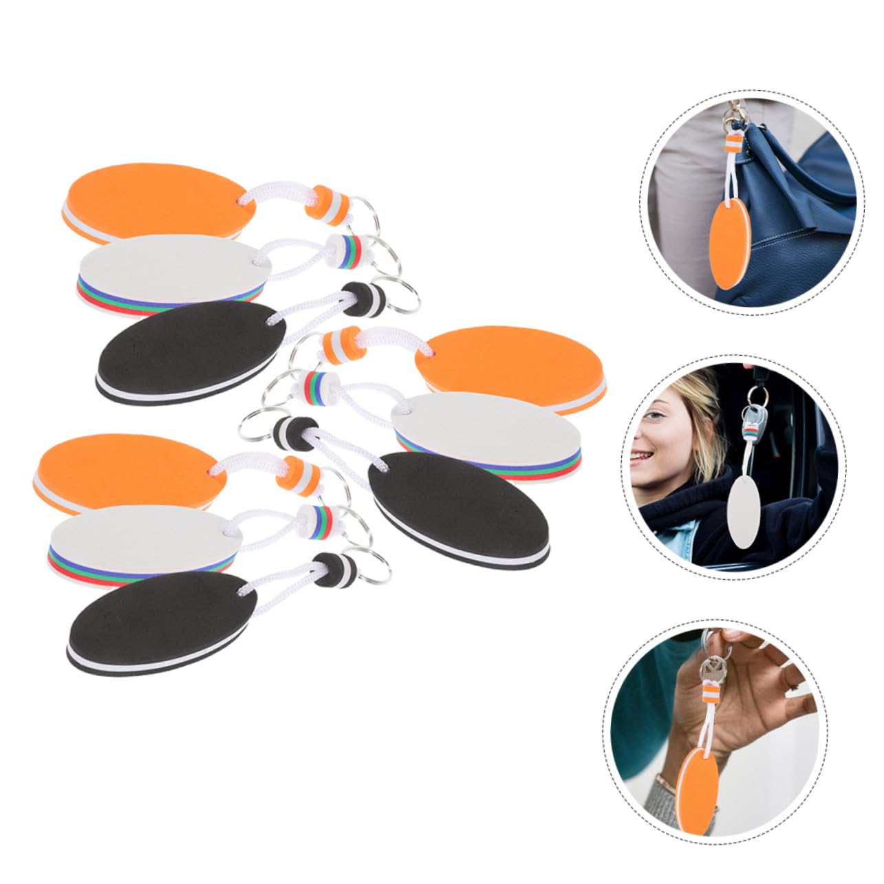 Waterproof Eva Keychain Set 9pcs - Floating Keyring Boat Theme for Boating & Fishing - Durable, Stylish Accessories for Water Sports, Beach Activities & Marine Adventures