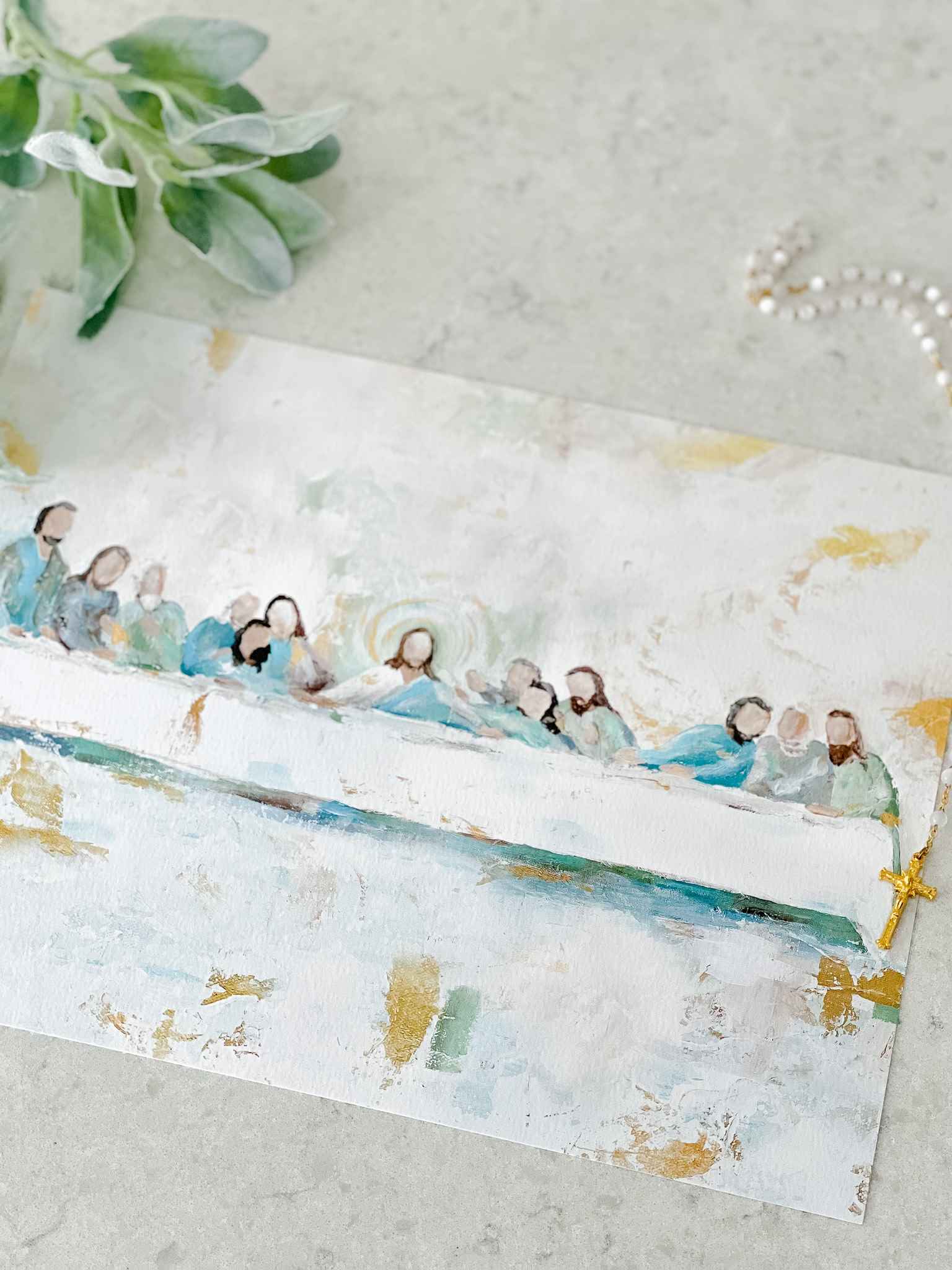 The Last Supper Wall Art Print - High Quality Jesus Christ Religious Painting for Home Decor, Church, and Office - Perfect for Living Room, Bedroom, and Gifts