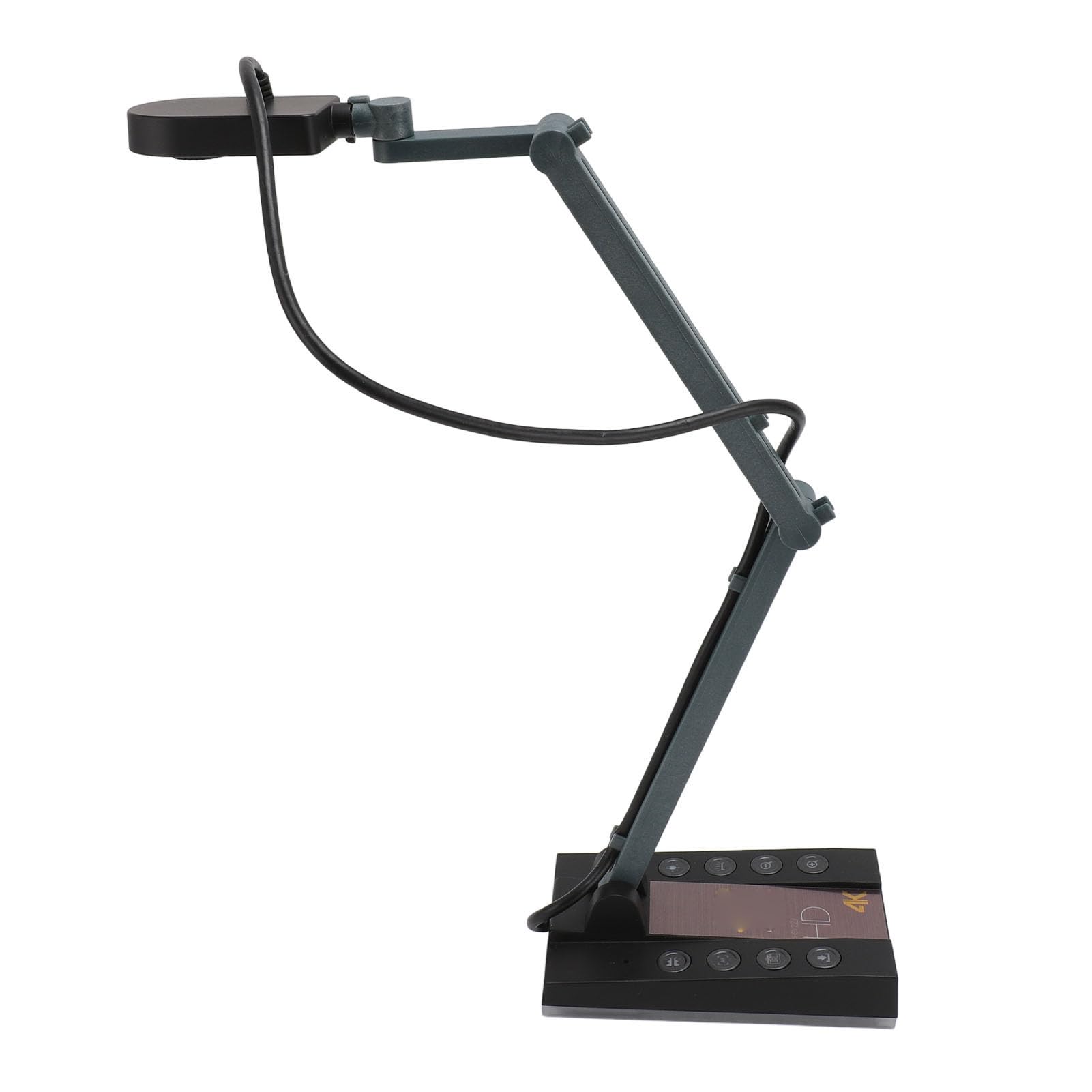 4K UHD 15MP USB Document Camera with LED Light - 30fps Foldable Webcam for Teachers, Online Classes, Chromebook & PC (Mac OS X 10.11+) - Perfect for Distance Learning, Virtual Teaching & Presentations