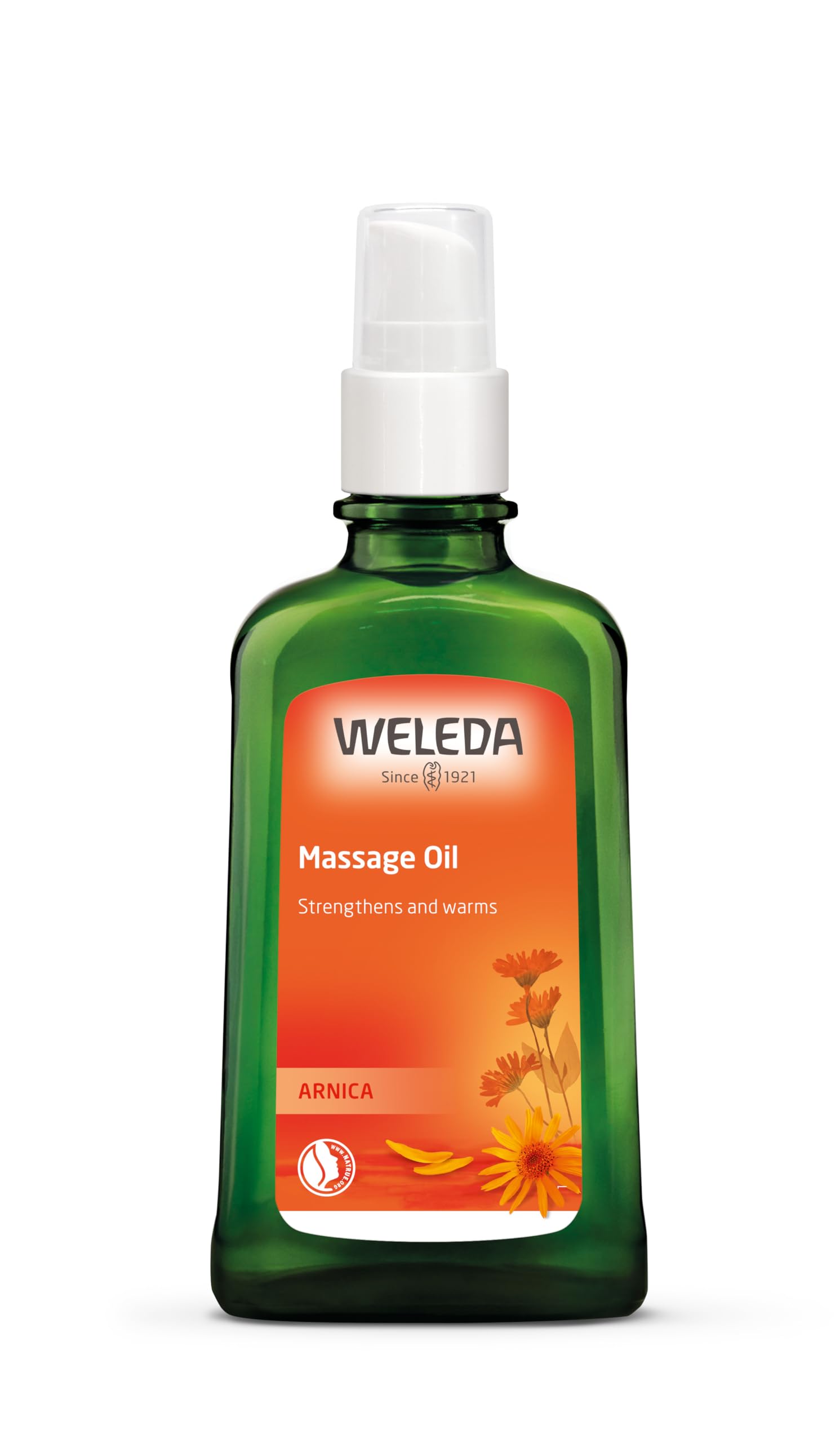 Weleda Arnica Muscle Massage Oil 3.4 fl oz - Natural Pain Relief with Birch, Sunflower & Olive Oils - Soothing Massage for Sore Muscles, Post-Workout Recovery & Relaxation