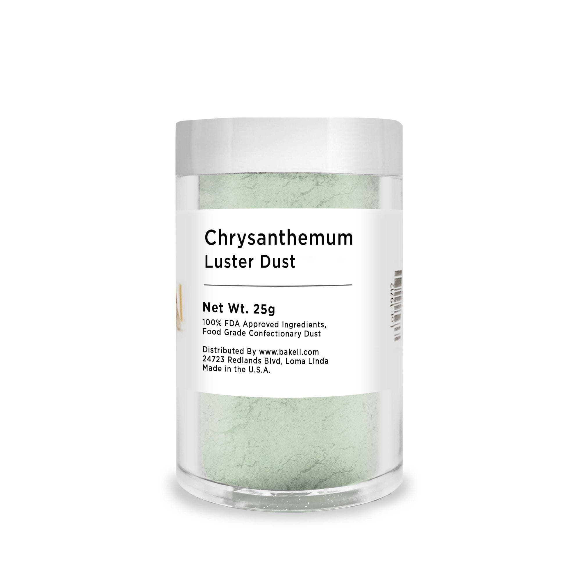 Premium Chrysanthemum Green Luster Dust for Cake Decorating - 1lb Bulk Size - Edible Food Grade Pearl Dust for Cookies, Cupcakes & Fondant - Perfect for Baking, Wedding Cakes & DIY Desserts