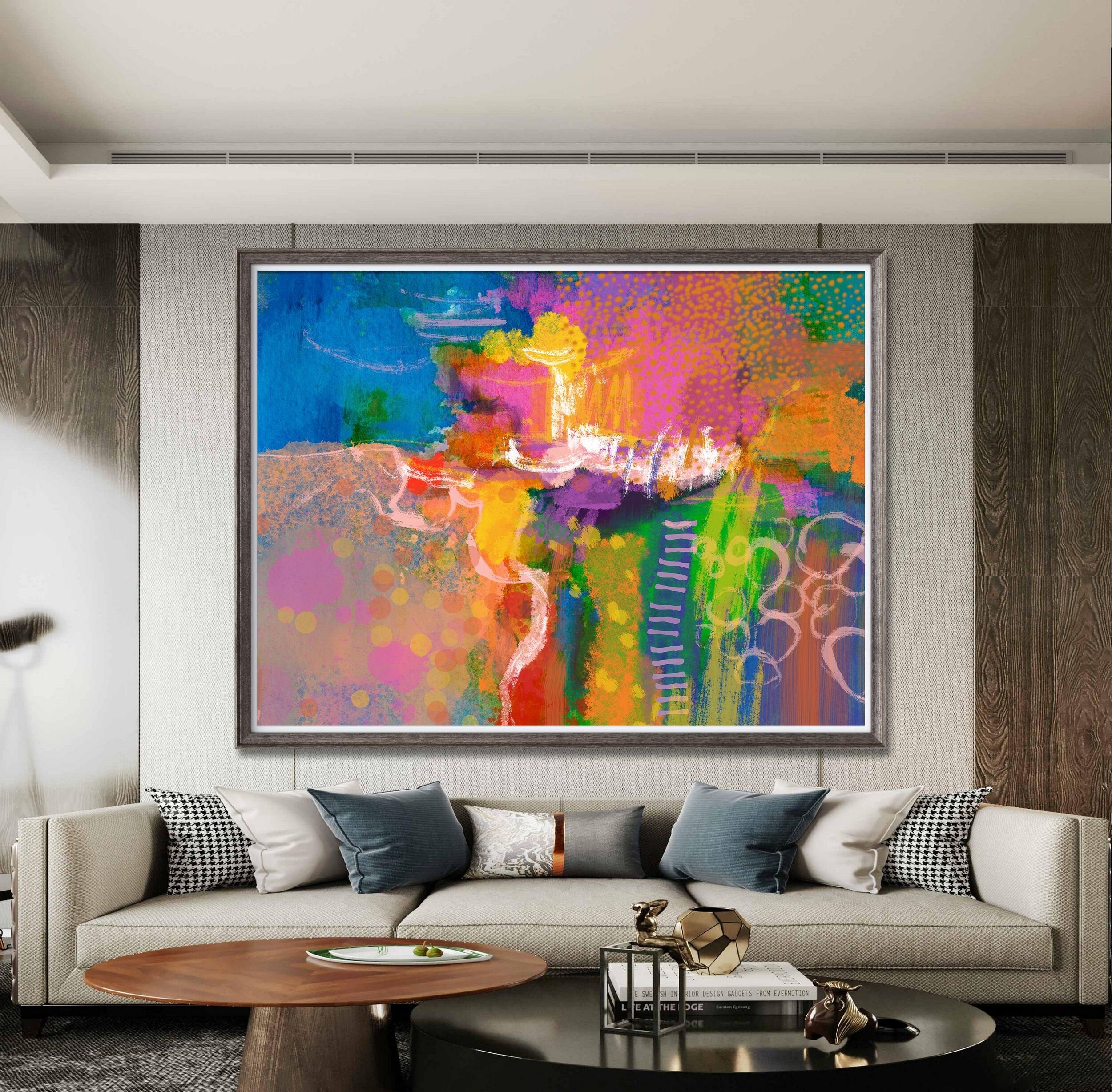 Abstract Print Wall Art - Modern Rustic Wall Décor for Living Room, Original Artwork & Art Prints - Perfect for Home, Office & Gallery Display