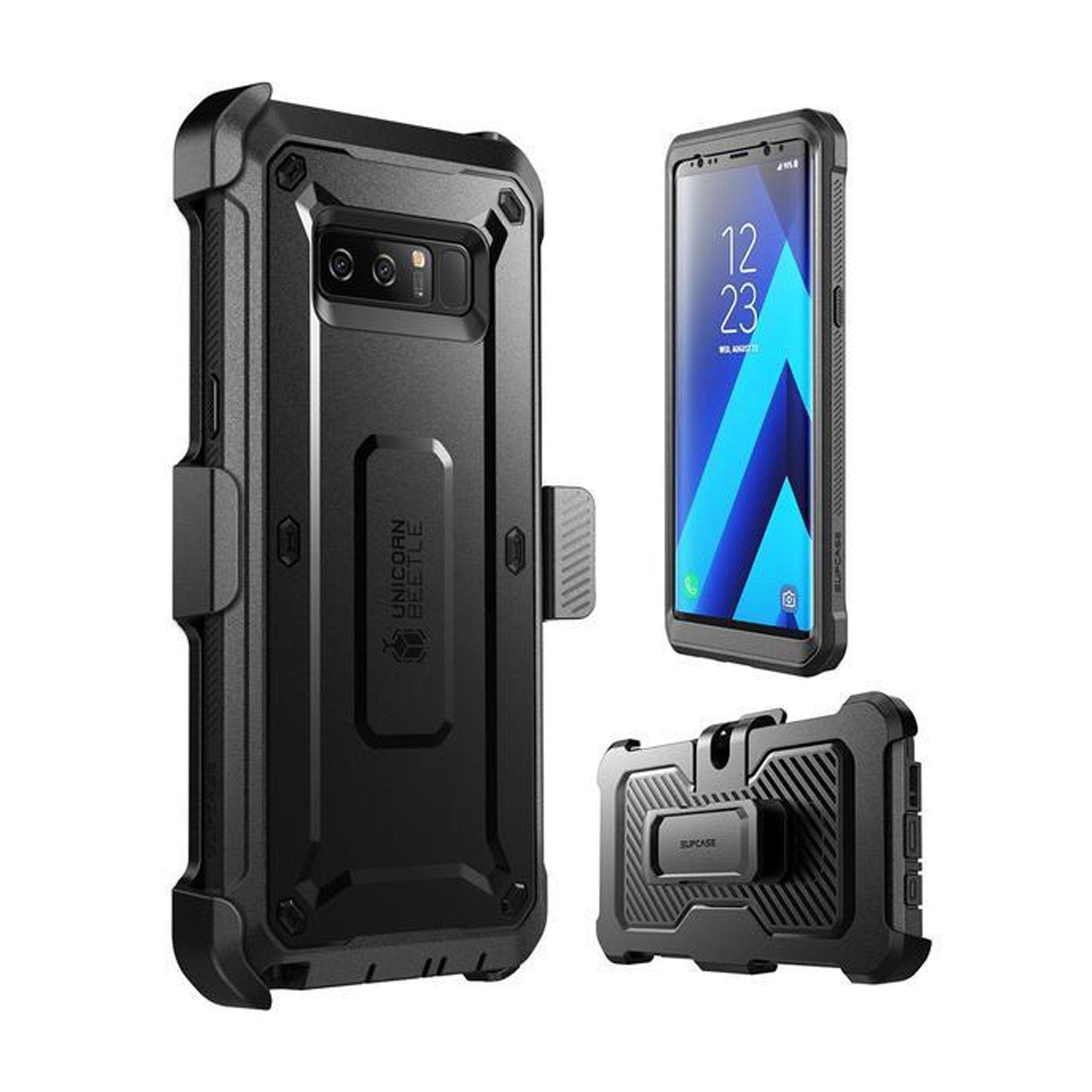 Samsung Galaxy Note 8 Case - Unicorn Beetle Pro Series Full-Body Rugged Holster Protective Cover (Blue) | Shockproof, Military-Grade Protection for Everyday Use & Outdoor Activities