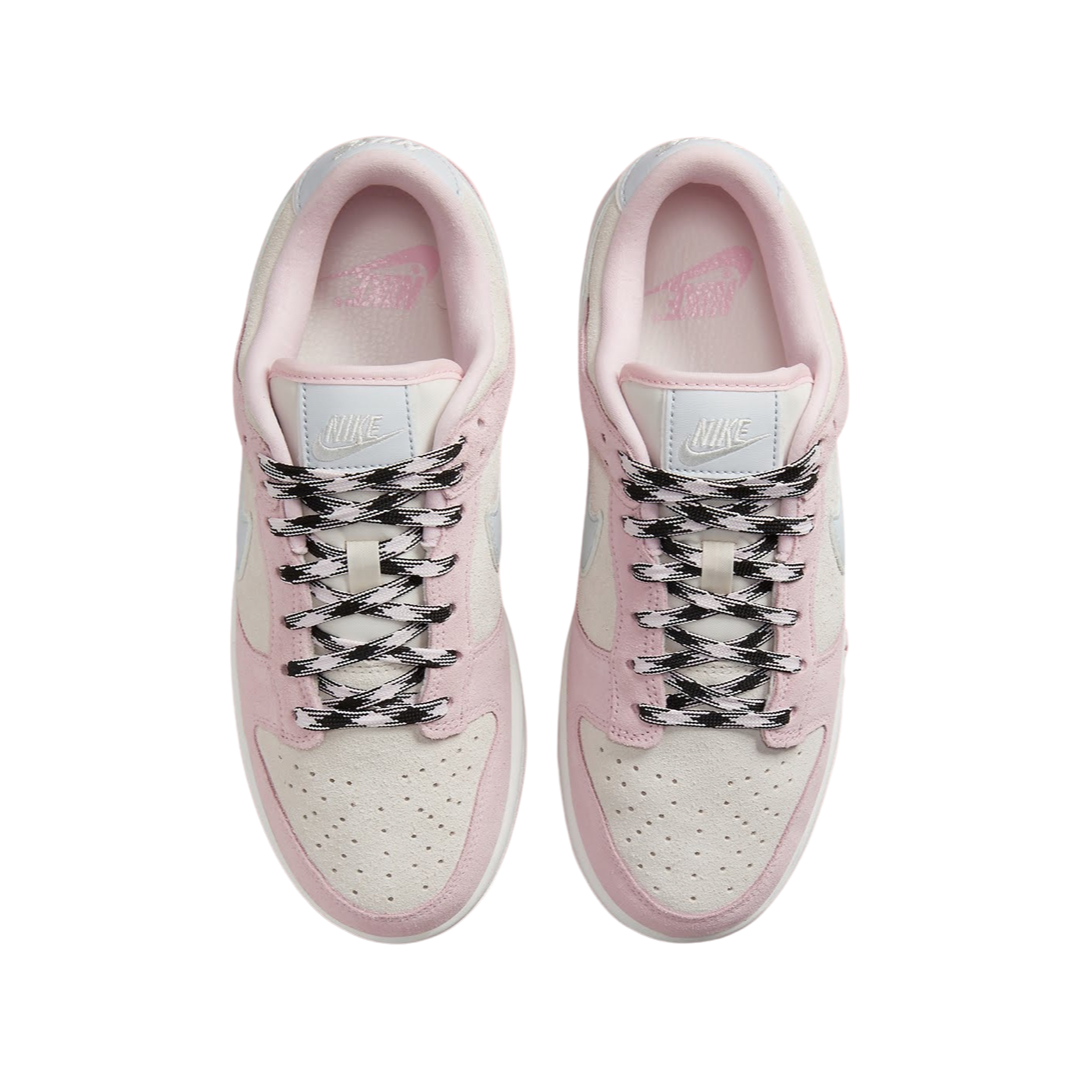 Nike Women's Dunk Low LX Sneakers - Pink Foam & Pure Platinum Colorway | Casual Wear, Street Style & Gym Fashion