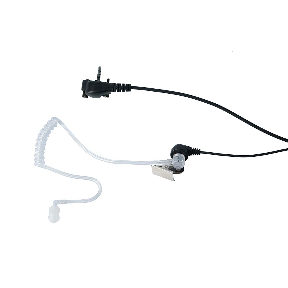 Covert Acoustic Tube Earpiece Headset with Mic for Motorola Vertex Standard 2-Way Radios VX-231 & VX-351 - 10 Pack - Ideal for Security Guards, Bodyguards, and Discreet Communication