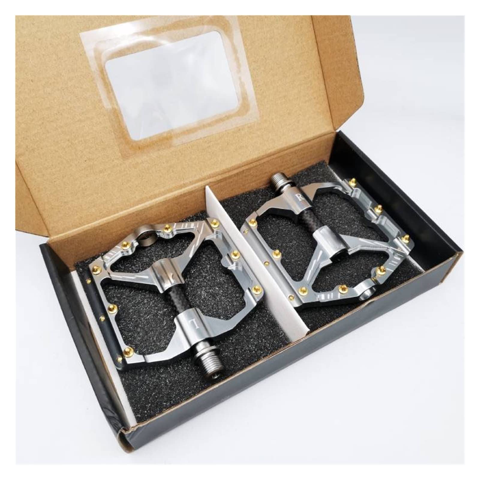 FIVENUM Ultralight Carbon Fiber Bike Pedals - CNC Machined MTB & Road Bicycle Pedals with Sealed Bearings - Durable Cycling Accessories for Mountain & Commuter Bikes - Perfect for Racing, Training & Outdoor Adventures