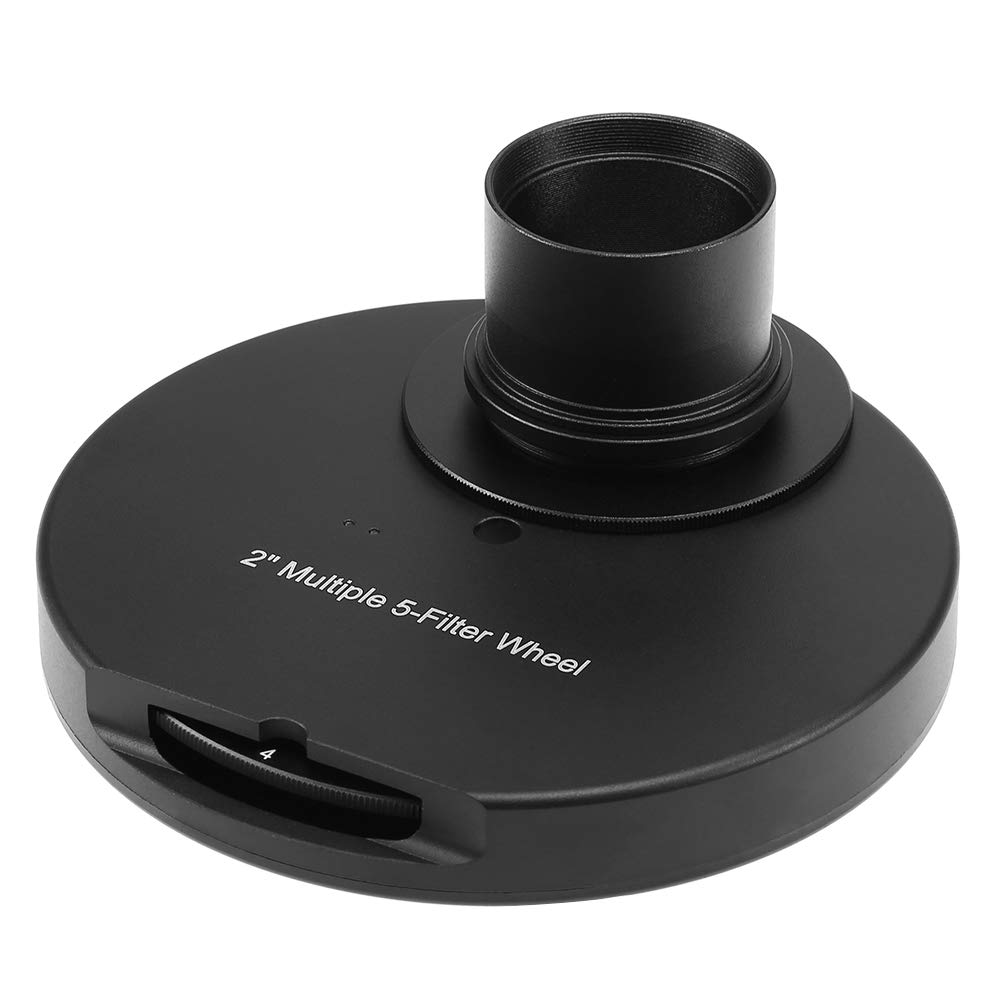 EXCLUZO 1.25INCH / 2INCH 5-Position Eyepiece Filter Wheel for Astronomy Telescopes - Perfect for Deep Sky Observation, Planetary Viewing & Astrophotography