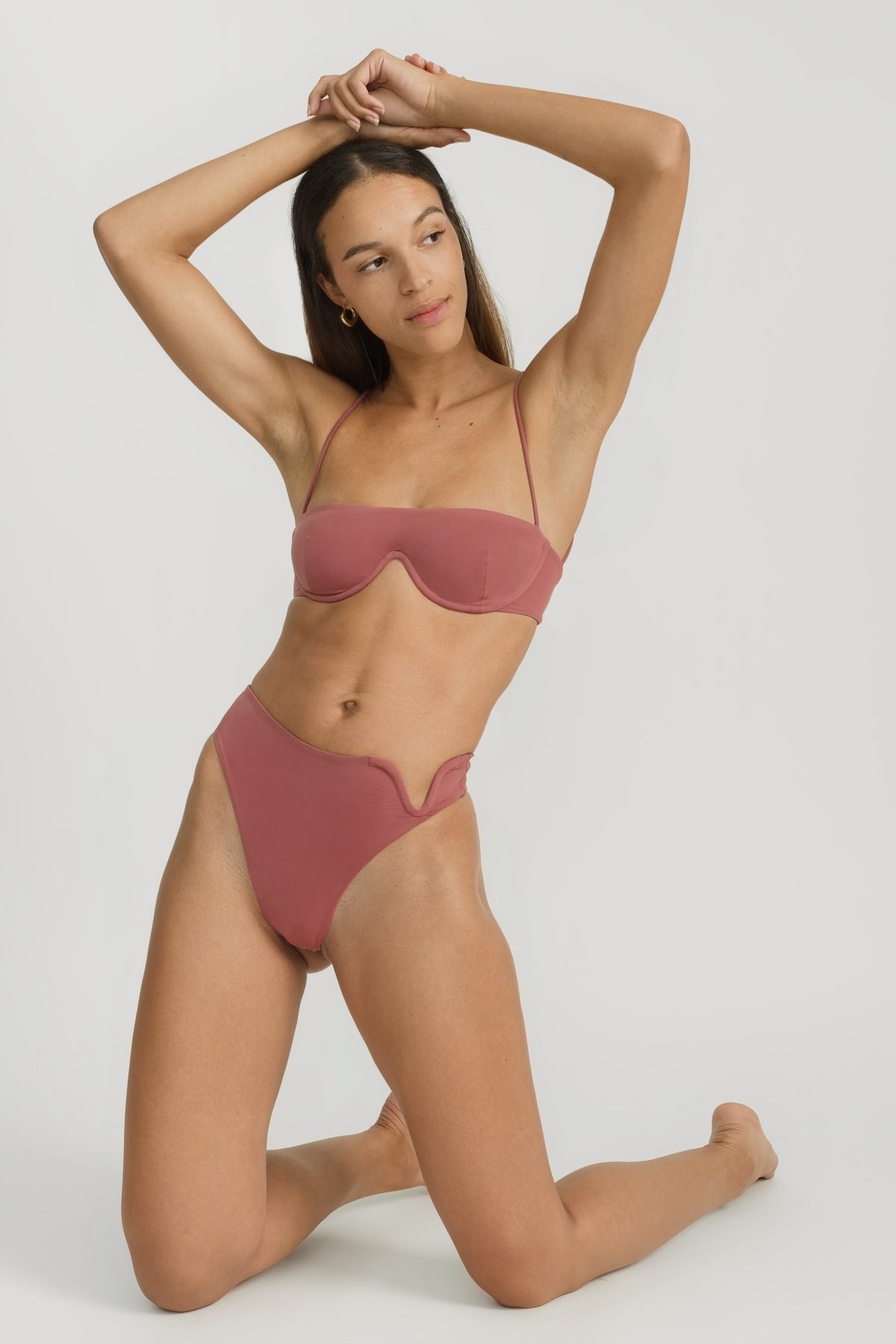 Eliza Bottom Rouge - Women's High Waist Lace Underwear for Comfort & Style | Perfect for Date Night & Special Occasions