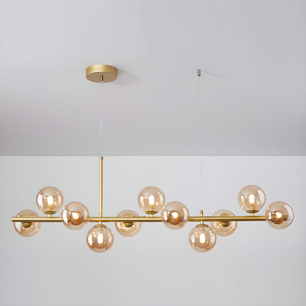 Aurelia Globe Chandelier - Modern Crystal Ceiling Light Fixture for Dining Room, Living Room, Bedroom | Elegant Lighting for Home Decor & Interior Design